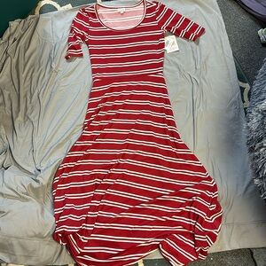 LuLaRoe Ana Striped Maxi: Size M